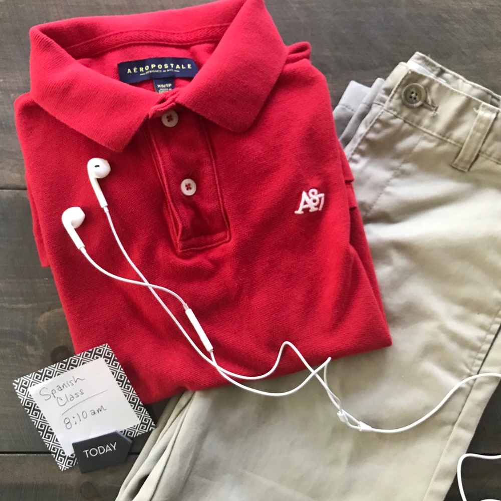 Boy’s Bundle! Aeropostale Polo+Cat & Jack Khakis